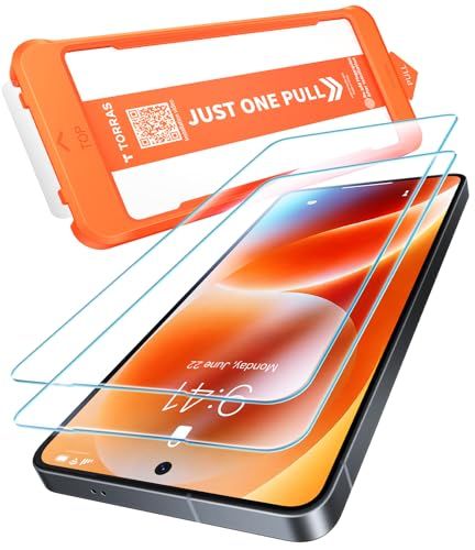 TORRAS フィルム For Galaxy S26 Ultra ガラスフィルム 指紋認証対応 航空宇宙ガラス 9H+硬度 米軍MIL規格 全面保護 10倍強化 黒縁なし ラウンドエッジ 超簡単貼り付け ワンプル(Just One Pull) 83df9b1e