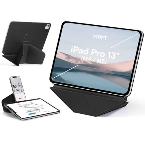 MOFT【公式直営店】ダイナミックフォリオ iPad Pro 13インチ ケース（M5/M4、2025/2024）対応 タブレットケース 多角度調整 横置＆縦置 磁気吸着 タブレットスタンド iPadスタンド 超軽量 薄型 折りたたみ 持ち運 aa8becdf