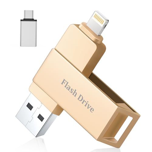 Vackiit「MFi認証取得」iPhone用 usbメモリ512GB スマホ写真データ保存 高速 USB 3.0 phone用外付けメモリiOS/Type-C/U-SB-A/Micro USB搭載 タイプc usbメモリ フラッシュメモリ 2fdbec16