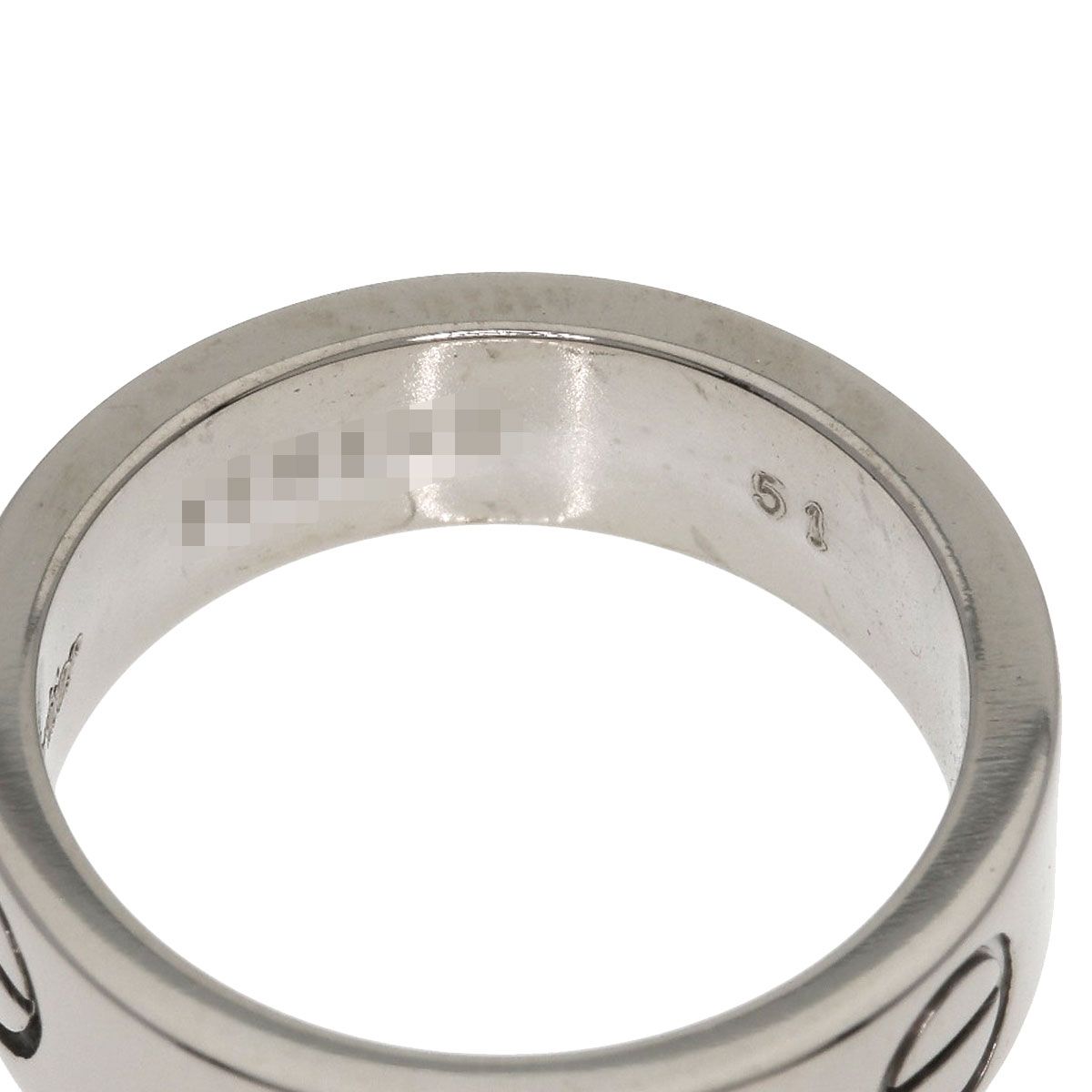 CARTIER カルティエ ラブリング #51 リング・指輪 K18WG レディース [中古]