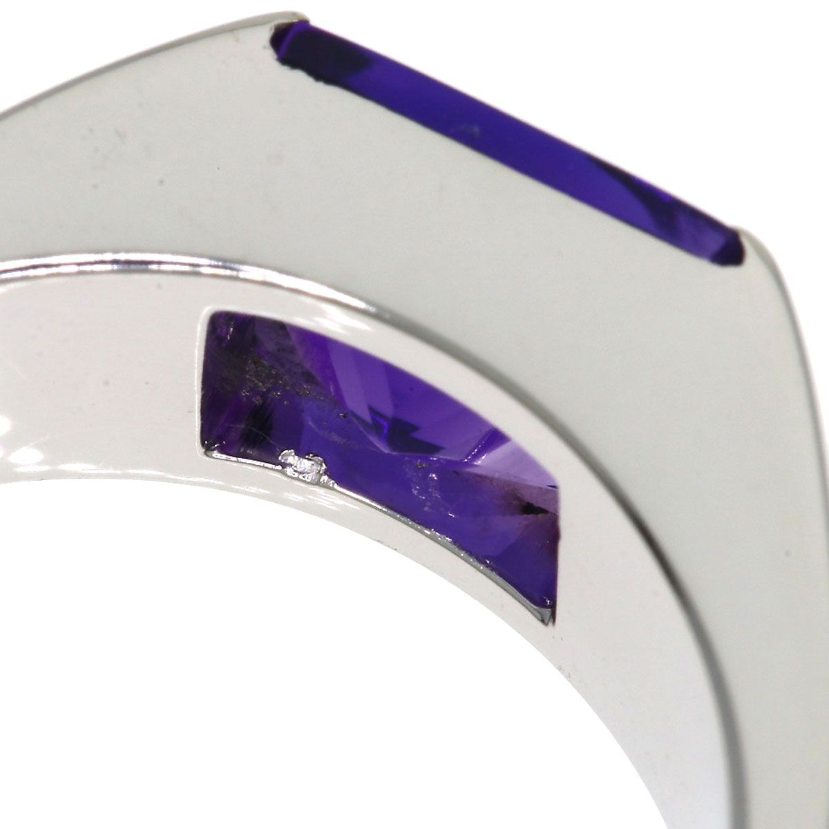 CARTIER カルティエ タンクリング #58 リング・指輪 K18WG レディース [中古]