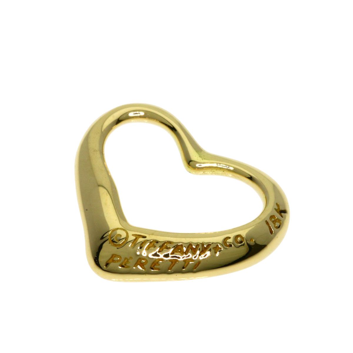 TIFFANY&Co. ティファニー オープンハート ペンダントトップ K18YG レディース [中古]