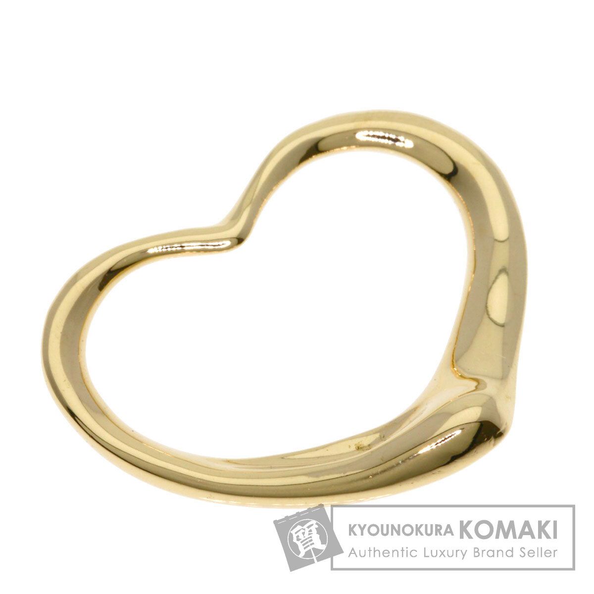 美品　ティファニー　オープンハートトップ　k18ＷＧ TIFFANY&Co. ティファニー オープンハート ペンダントトップ K18YG