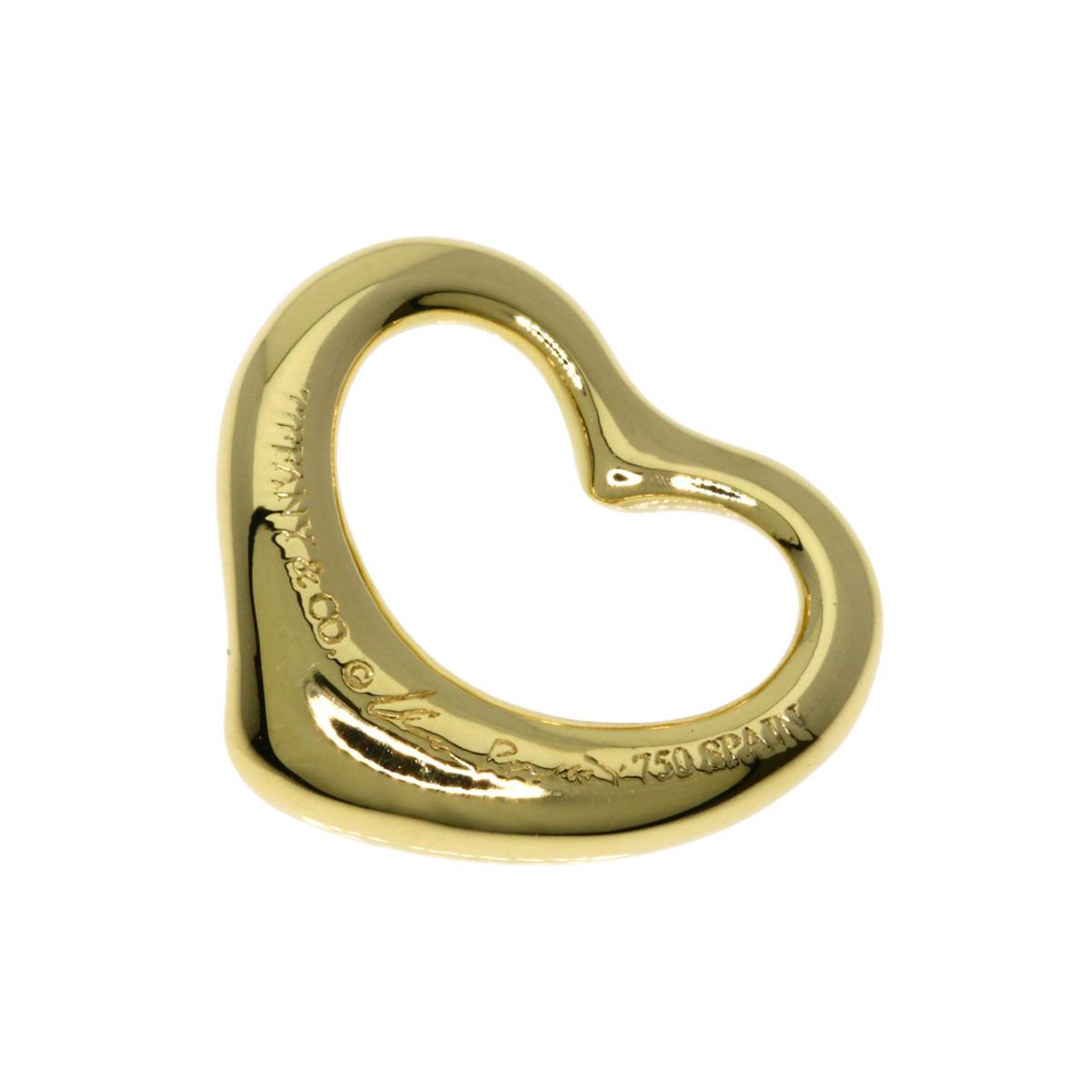 TIFFANY&Co. ティファニー オープンハート ダイヤモンド ペンダント 