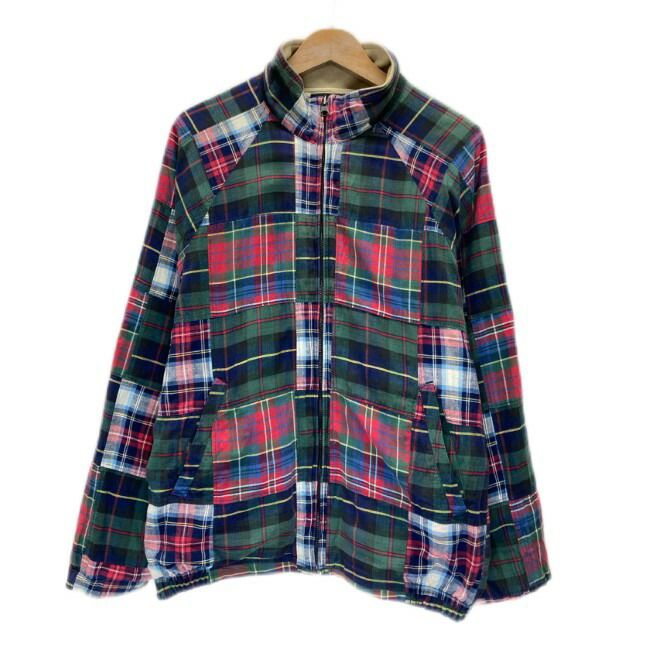 【中古】　NAUTICA　スウィングトップ　90s vintage　90年代　ブルゾン　アウター　ハイネック　フルジップ　チェック　ストリート　古着　/1952