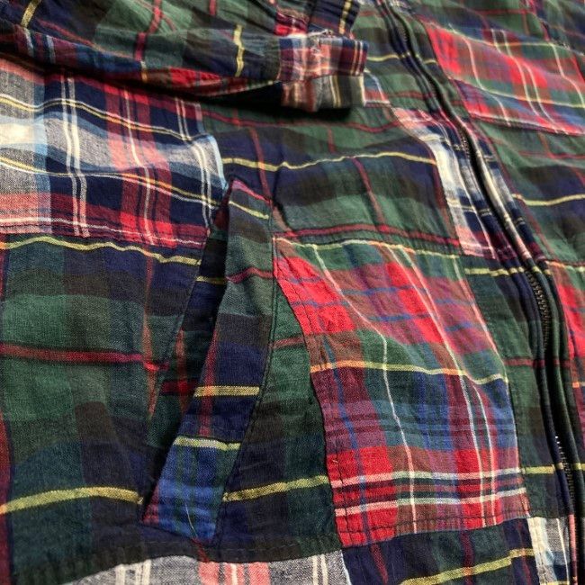 【中古】 NAUTICA スウィングトップ 90s vintage 90年代 ブルゾン アウター ハイネック フルジップ チェック ストリート 古着 /1952 【中古】 NAUTICA スウィングトップ 90s vintage 90年代 ブルゾン アウター ハイネック フルジップ チェック ストリート 古着 /1952