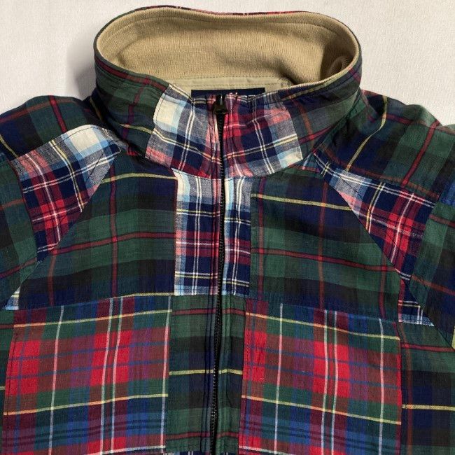 【中古】 NAUTICA スウィングトップ 90s vintage 90年代 ブルゾン アウター ハイネック フルジップ チェック ストリート 古着 /1952 【中古】 NAUTICA スウィングトップ 90s vintage 90年代 ブルゾン アウター ハイネック フルジップ チェック ストリート 古着 /1952
