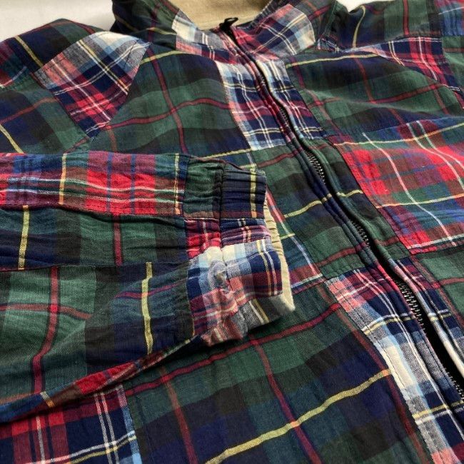 【中古】 NAUTICA スウィングトップ 90s vintage 90年代 ブルゾン アウター ハイネック フルジップ チェック ストリート 古着 /1952 【中古】 NAUTICA スウィングトップ 90s vintage 90年代 ブルゾン アウター ハイネック フルジップ チェック ストリート 古着 /1952
