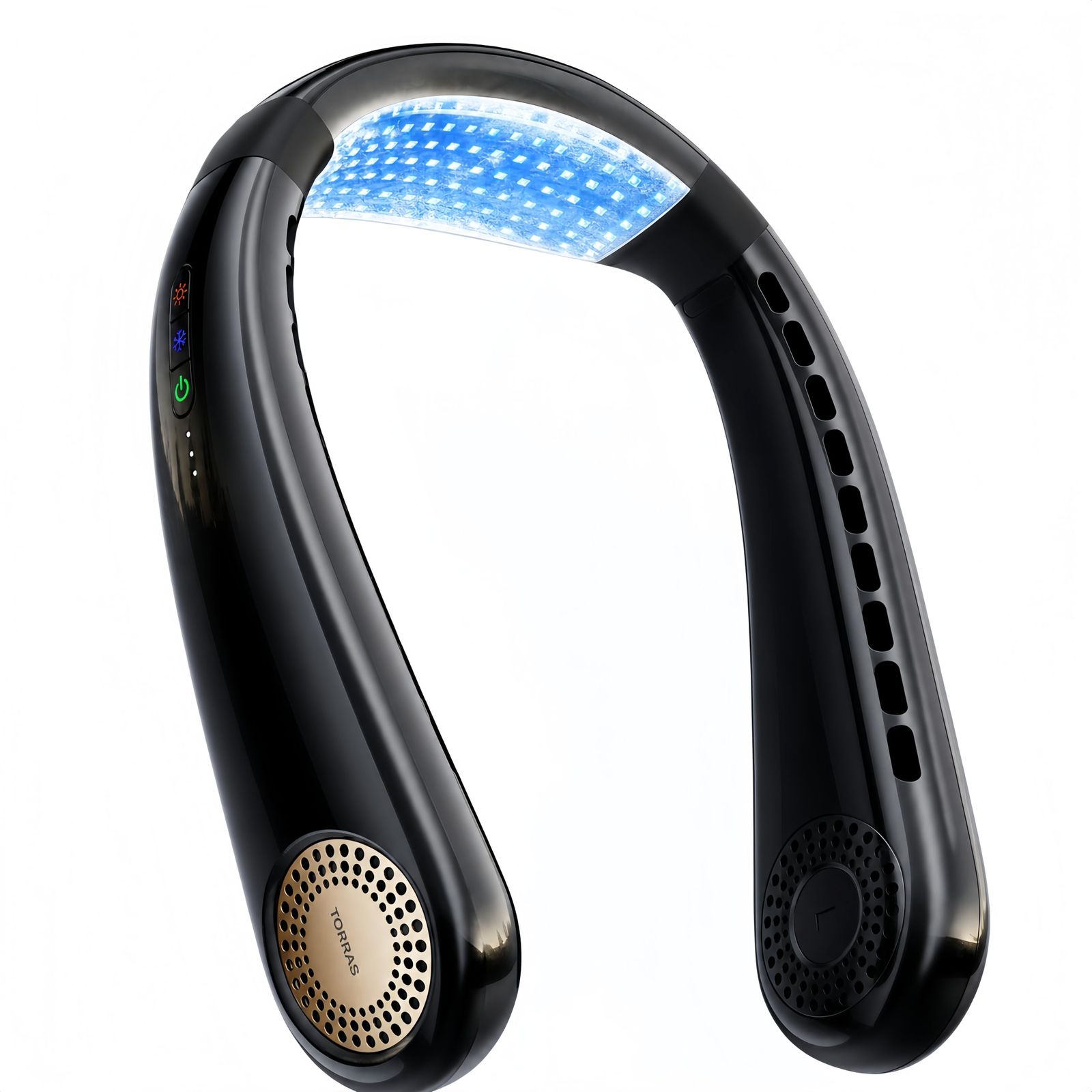 TORRAS ネッククーラー COOLiFY Air 冷却プレート 首掛け扇風機 ネックファン 【2026新冷却システム】 ペルチェ素子 360°立体送風 120°調整可能 24h稼働 5000mAh 多機能モード 10W急速充電?応 静音 80d47e51