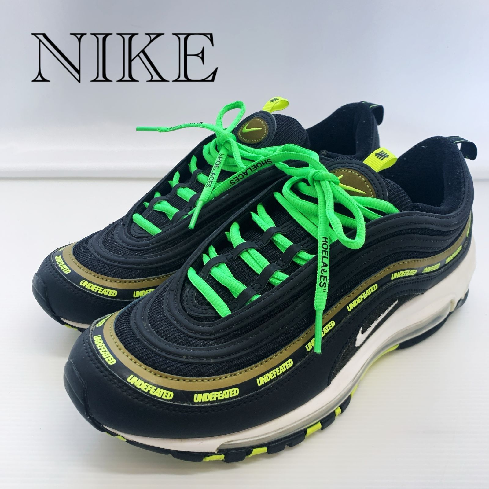 NIKE UNDEFEATED AIR MAX 97 DC4830-001 ナイキ アンディフィーテッド エアマックス97 ローカットスニーカー US8.5 ブラック メンズ 靴 _218068