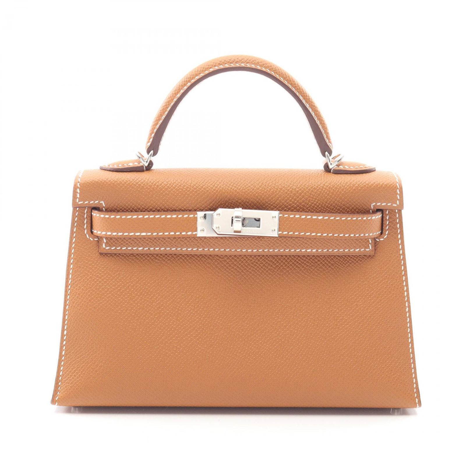 HERMES エルメス ミニケリー2 ゴールド 外縫い 2WAY ハンドバッグ