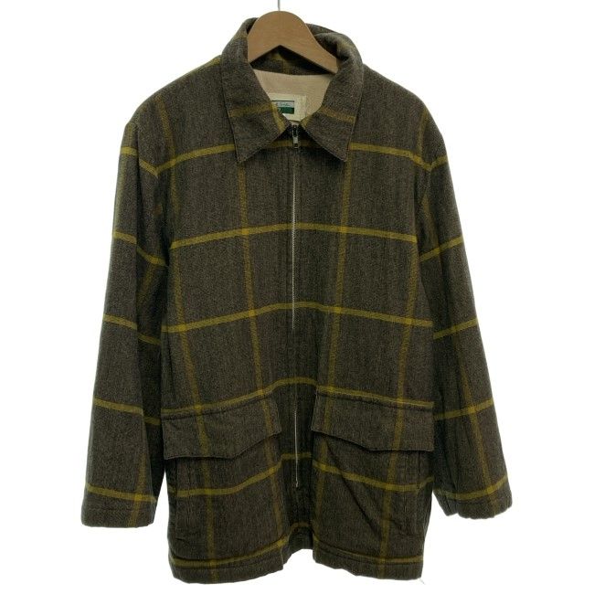 【中古】　Paul Smith　ウールジャケット　トラッカージャケット　チェック　フルジップ　日本製　古着　/1587