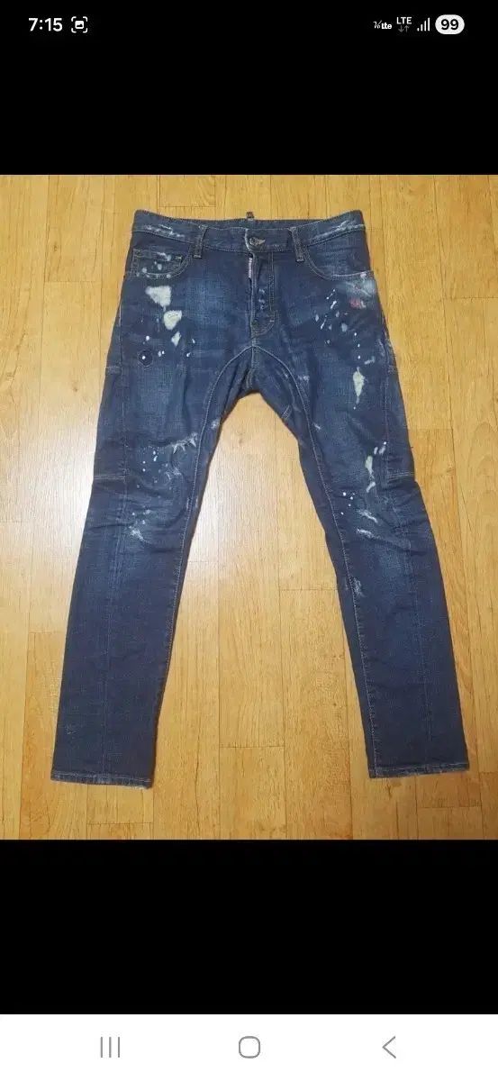 輸入正規品 新品級) DSQUARED2 ペイントダメージウォッシュ ストレッチデニム ズボン 30 32