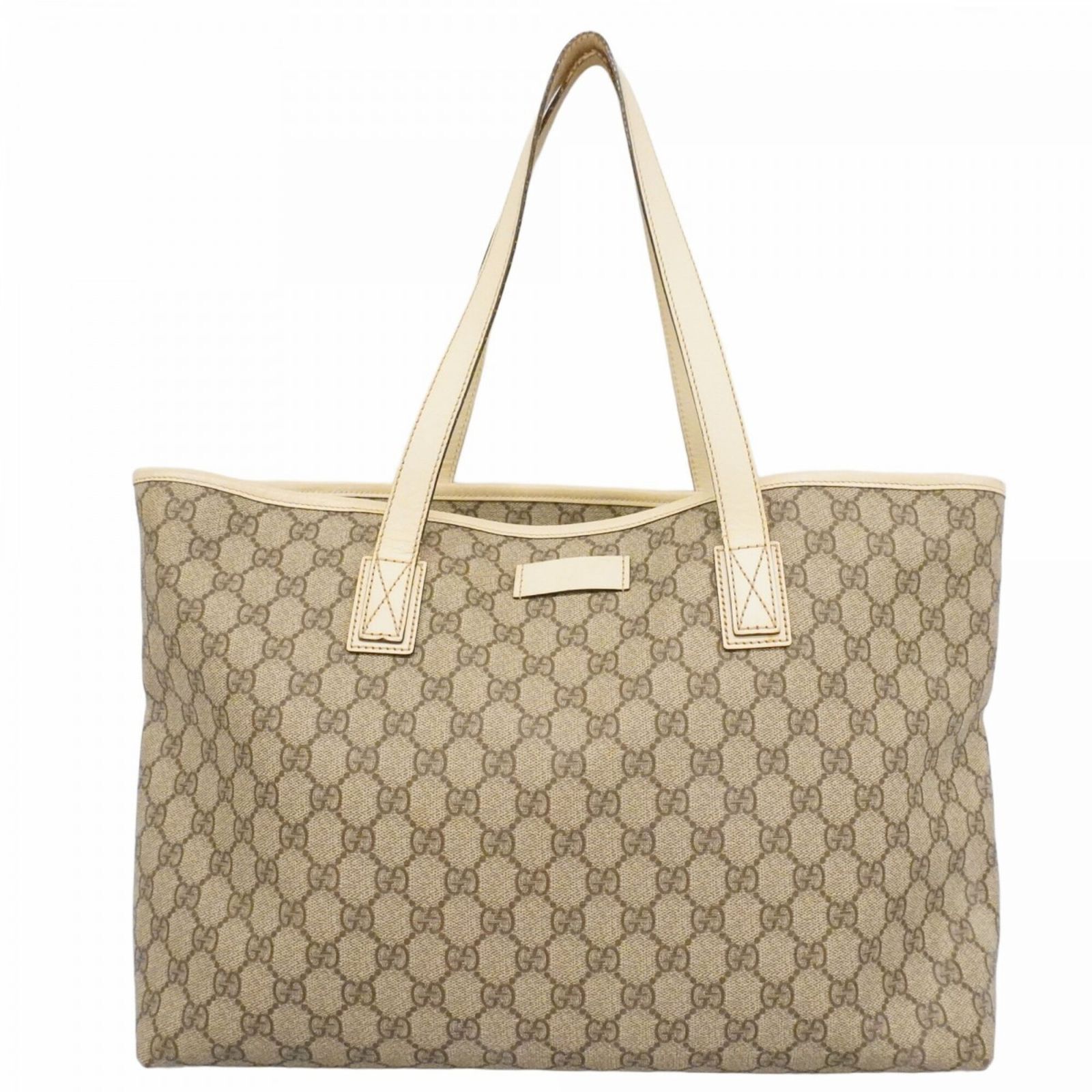 グッチ(Gucci) グッチ トートバッグ GGスプリーム 211137 ベージュ ブラウン アイボリー レディース