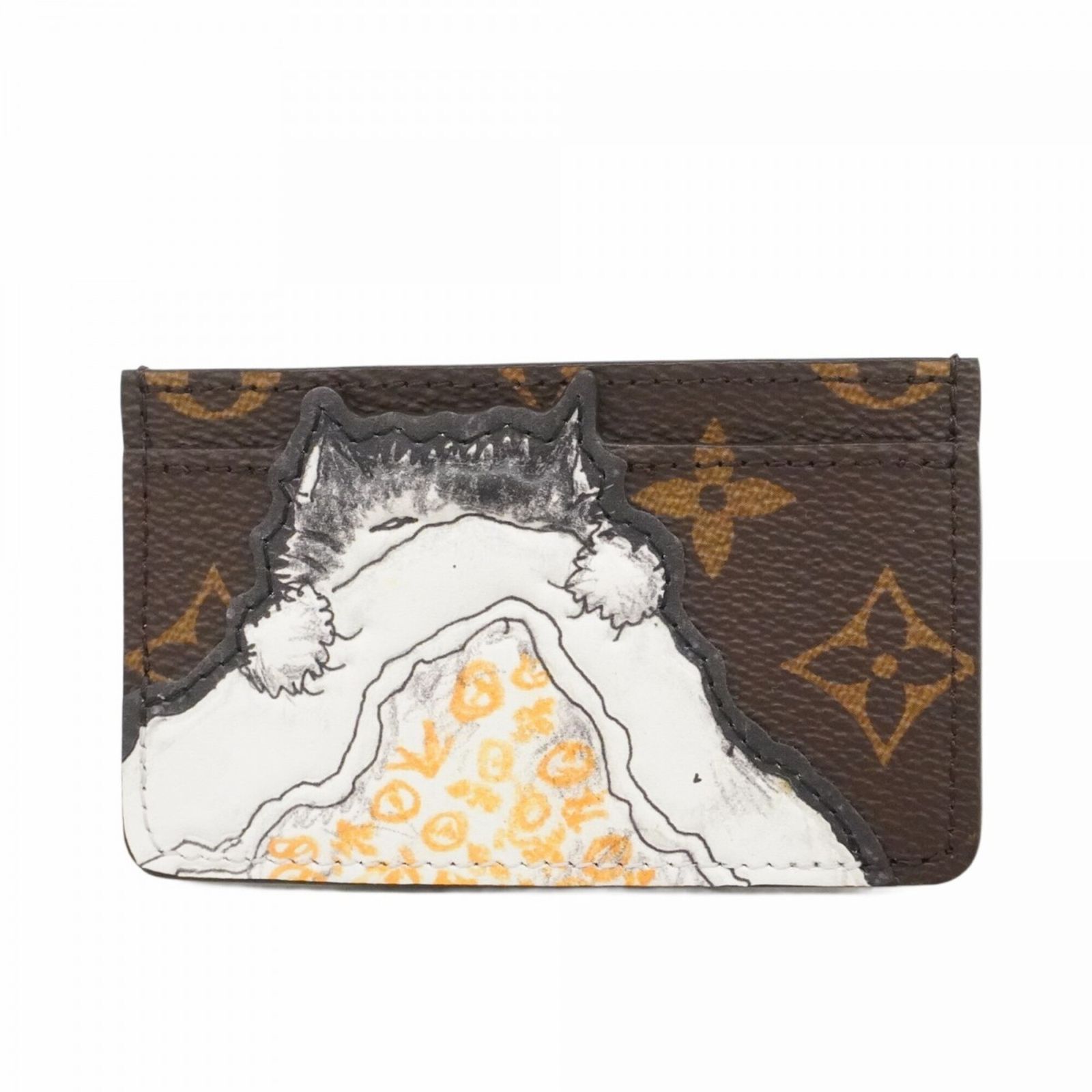 ルイ・ヴィトン(Louis Vuitton) ルイ・ヴィトン 名刺入れ・カードケース モノグラム ポルトカルトキャットナップ M15155 ブラウンレディース