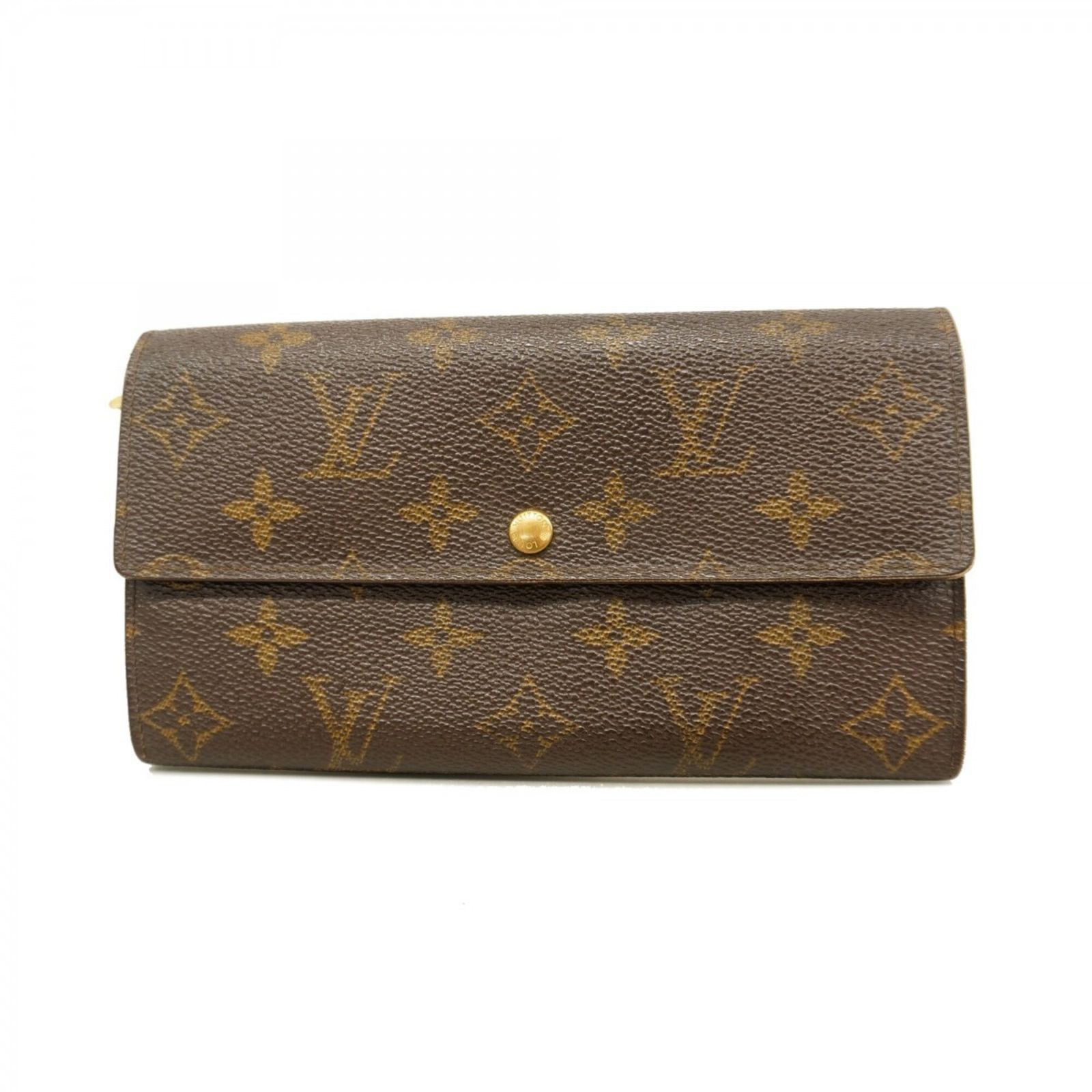 ルイ・ヴィトン(Louis Vuitton) ルイ・ヴィトン 長財布 モノグラム ポシェットポルトモネクレディ M61725 ブラウンレディース