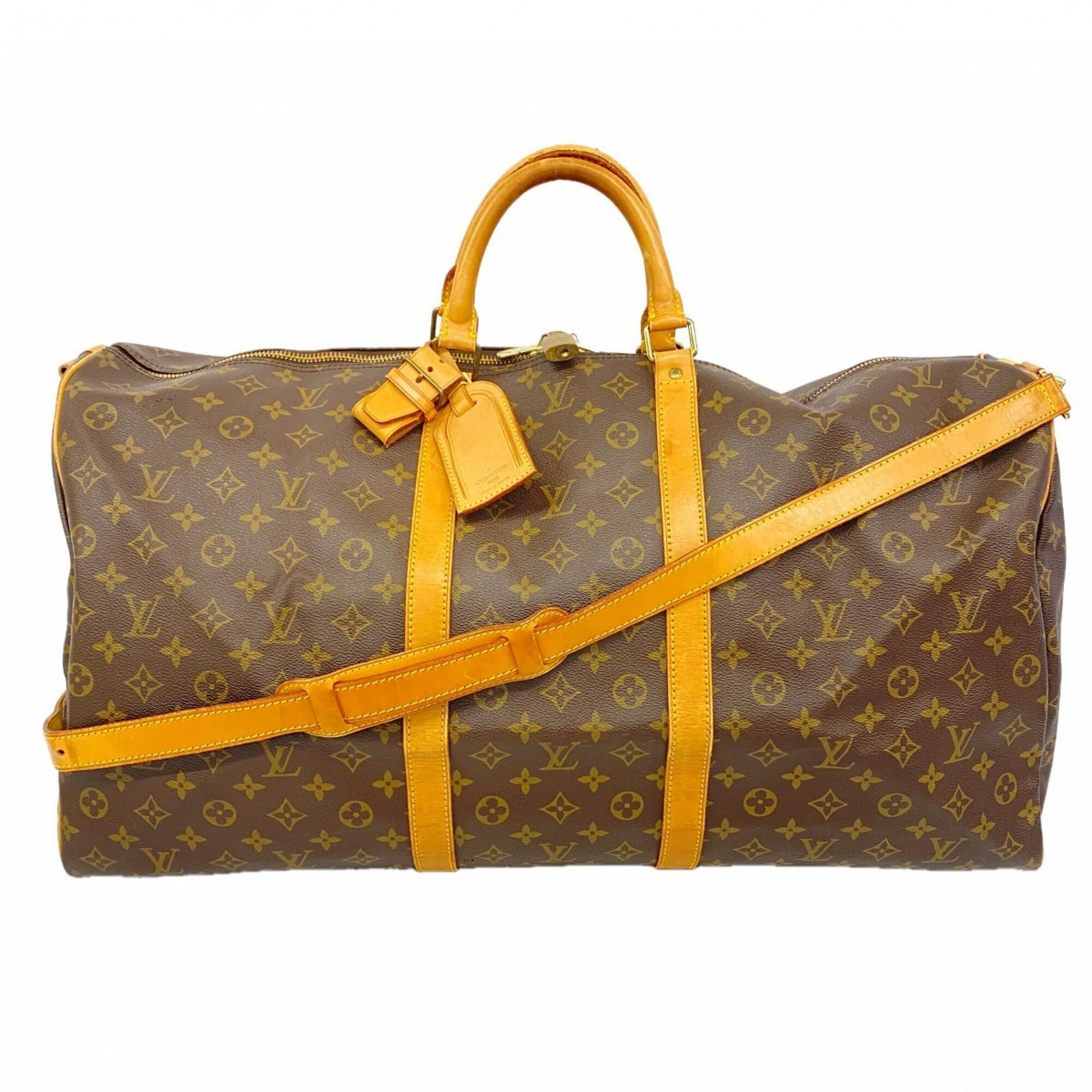 ルイ・ヴィトン(Louis Vuitton) ルイ・ヴィトン バッグ・ボストンバッグ モノグラム キーポルバンドリエール60 ブラウンメンズ レディース
