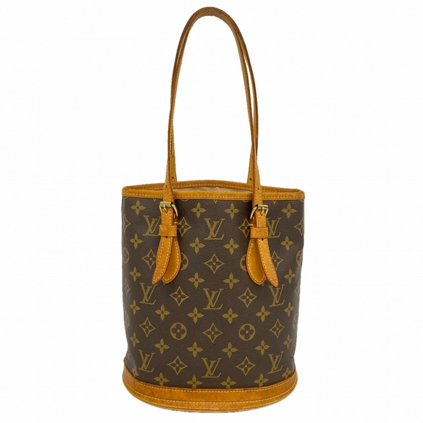 ルイ・ヴィトン(Louis Vuitton) ルイ・ヴィトン トートバッグ モノグラム バケットPM M42238 ブラウンレディース