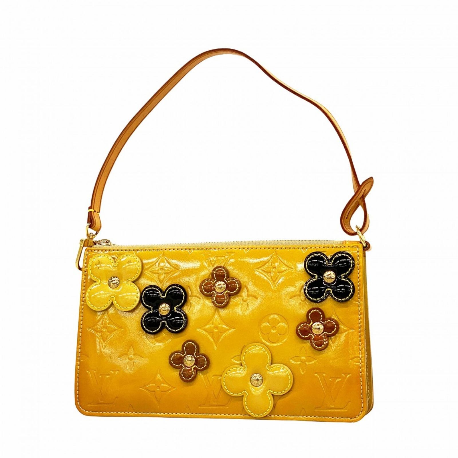 ルイ・ヴィトン(Louis Vuitton) ルイ・ヴィトン バッグ・ポーチ ヴェルニ フラワーレキシントン M92246 ベージュレディース