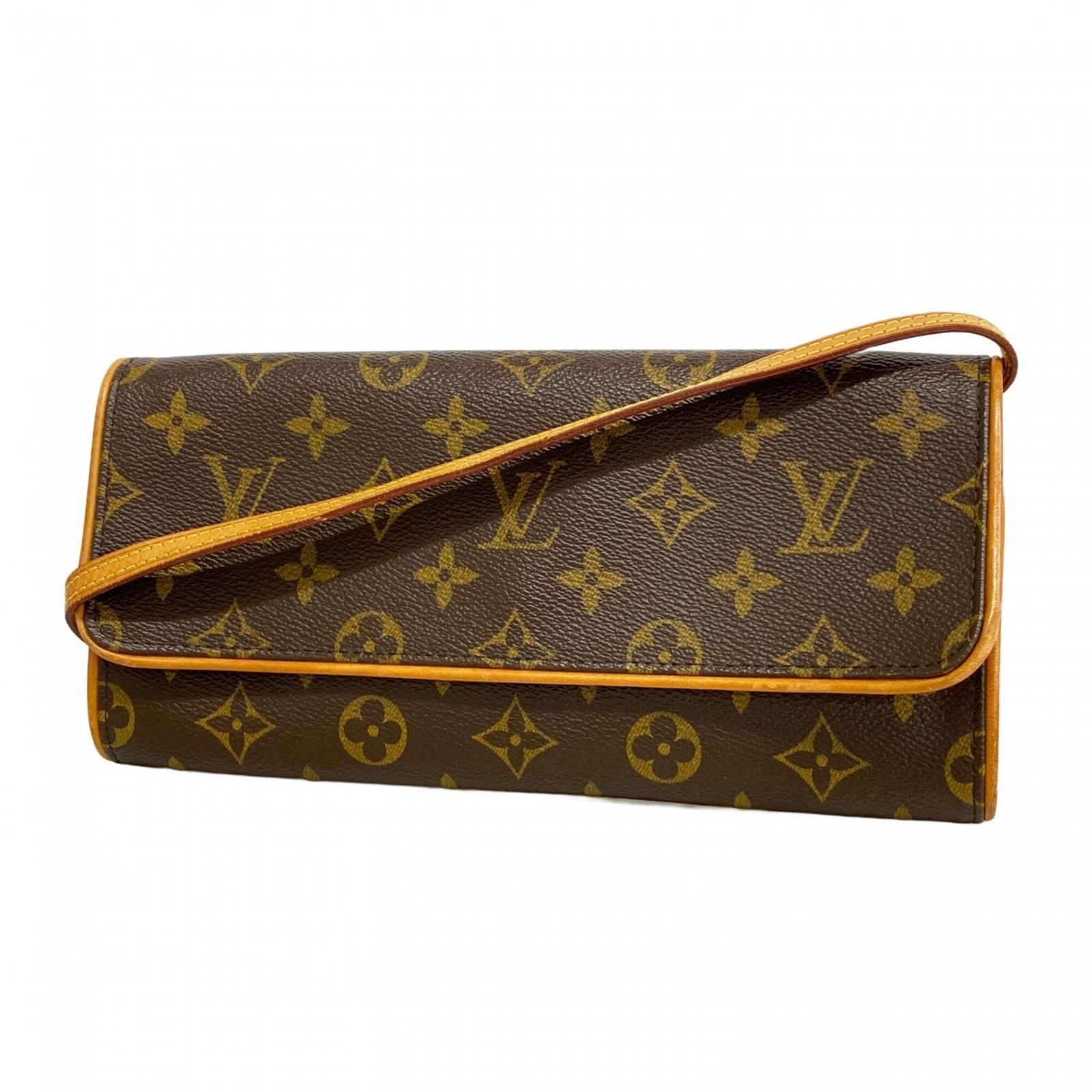 ルイ・ヴィトン(Louis Vuitton) ルイ・ヴィトン ショルダーバッグ モノグラム ポシェットツインGM M51852 ブラウンレディース