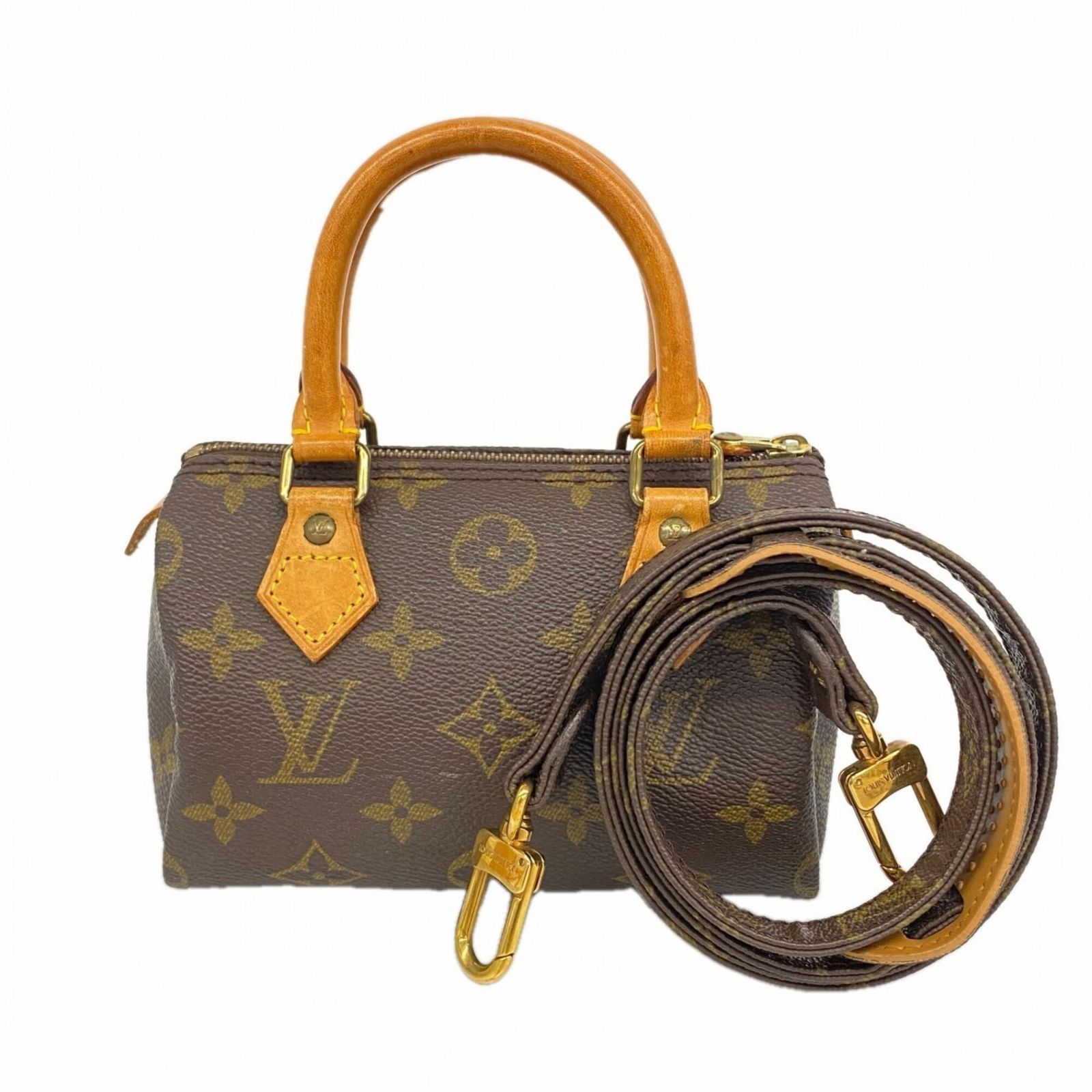 ルイ・ヴィトン(Louis Vuitton) ルイ・ヴィトン ハンドバッグ モノグラム ミニスピーディ M41534 ブラウン 2wayバッグレディース