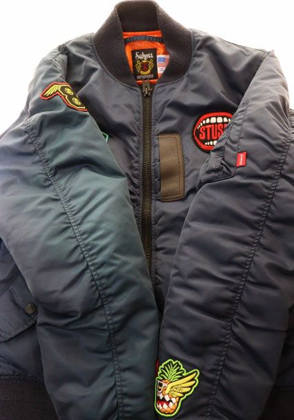 ショット SCHOTT × STUSSY STUSSYGEAR MA-1 XL 3132075 フライト