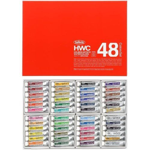 ホルベイン 透明水彩絵具 W409 5ml 48色セット 3409