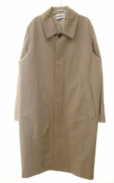 アタッチメント ATTACHMENT SOUTIEN COLLAR COAT BEIGE サイズ2 AC31-047 ステン カラー コート ベージュ 【ブランド古着ベクトル】【中古】●260427