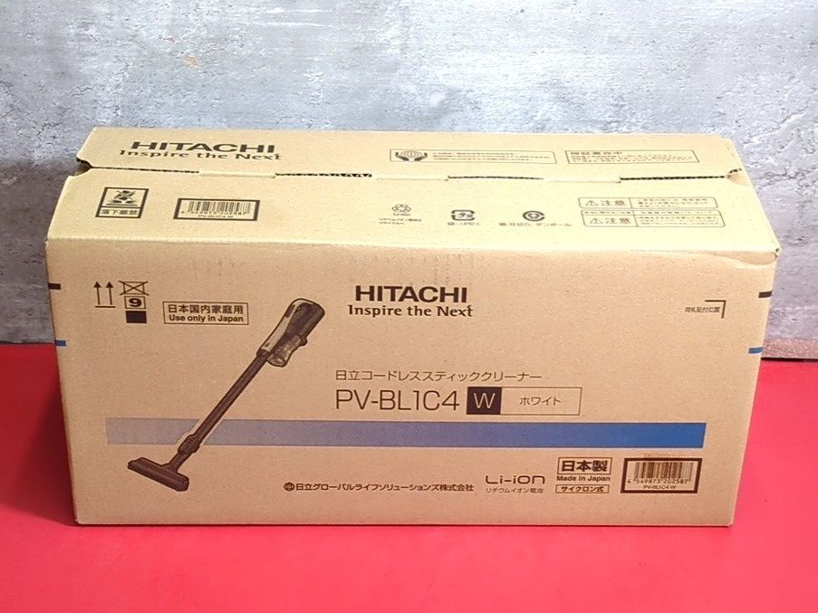 未使用　日立　PV-BL1C4　ラクかるスティック　充電式 掃除機　コードレス スティッククリーナー　箱説付き　日本製　サイクロン式