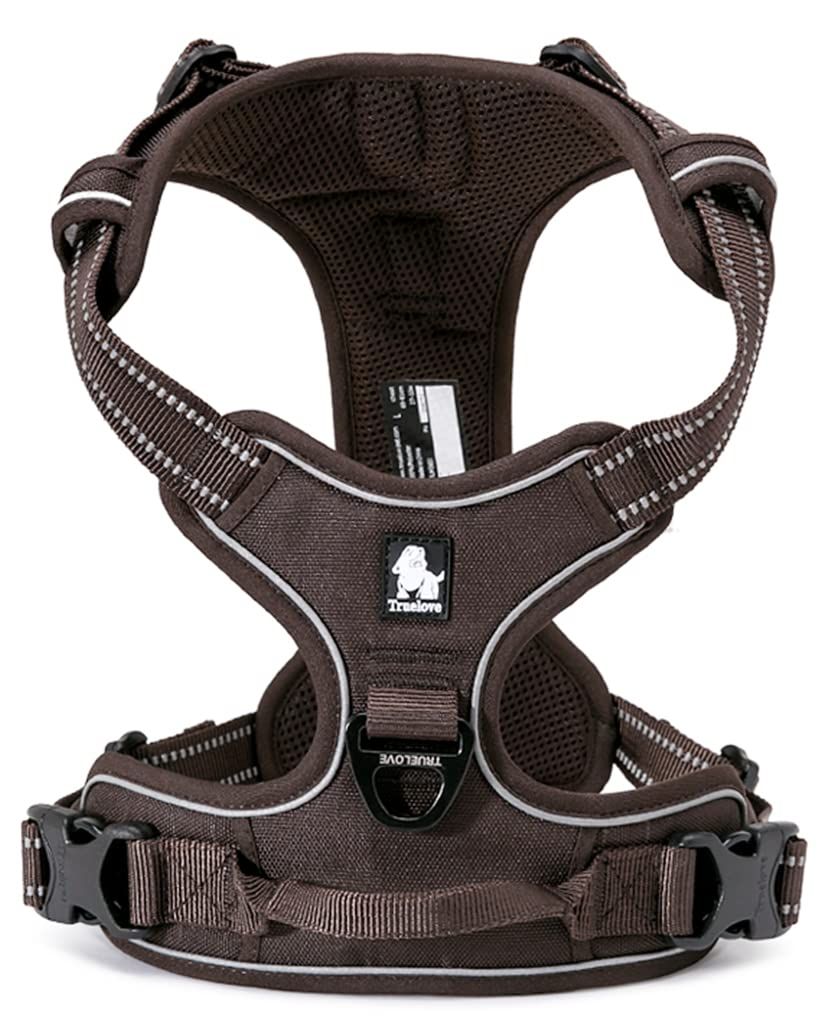 cocomall 犬用ハーネス 犬用胴輪 ドッグ ペット用品 ハーネス 3M反射材料 訓練 ナイロン製 小型犬、中型犬、大型犬に向け 通気性 調節可能 (XS, ブラウン)★ 72e17b93