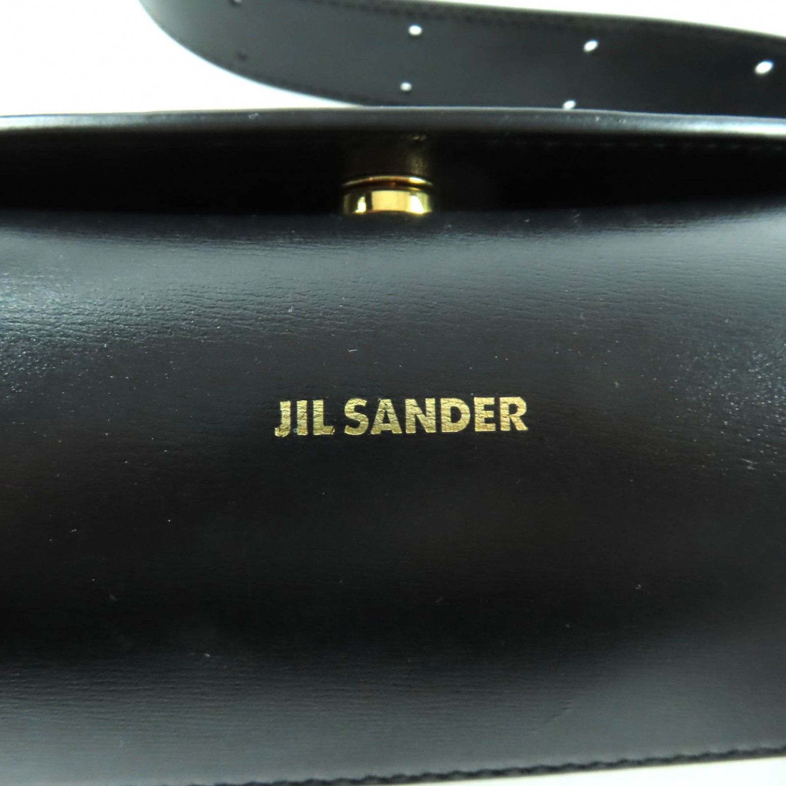 美品★JIL SANDER ジルサンダー J08WD0008 カンノーロ ミニ ショルダーバッグ レザー ロゴ入り ブラック 保存袋付き イタリア製 レディース 美品☆JIL SANDER ジルサンダー J08WD0008 カンノーロ ミニ ショルダー