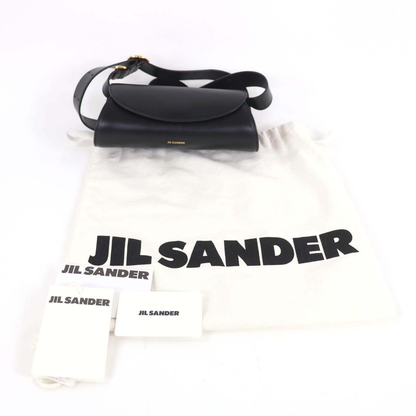 美品★JIL SANDER ジルサンダー J08WD0008 カンノーロ ミニ ショルダーバッグ レザー ロゴ入り ブラック 保存袋付き イタリア製 レディース 美品☆JIL SANDER ジルサンダー J08WD0008 カンノーロ ミニ ショルダー