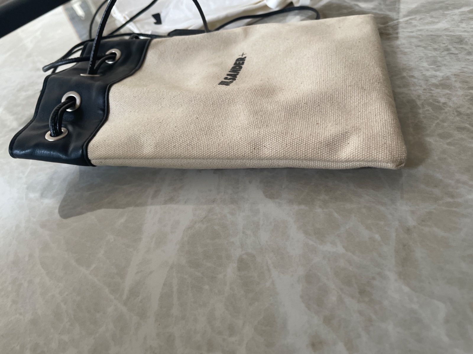 レディース JIL SANDER+ 巾着 ショルダーバッグ エクリュ