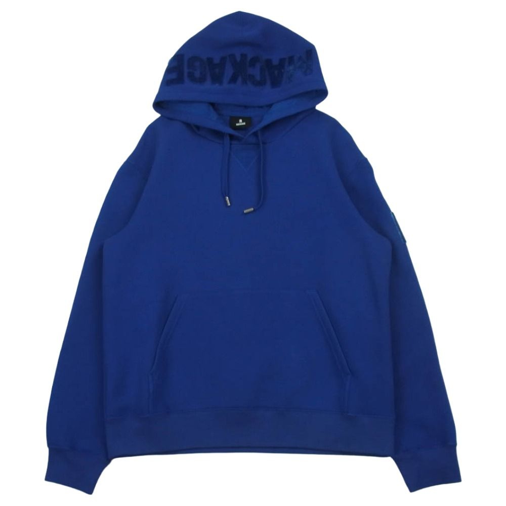マッカージュ MACKAGE 10231702-3S ダブルフェイス ジャージ プルオーバー パーカー KRYS-R 中国製 ブルー系 L【中古】