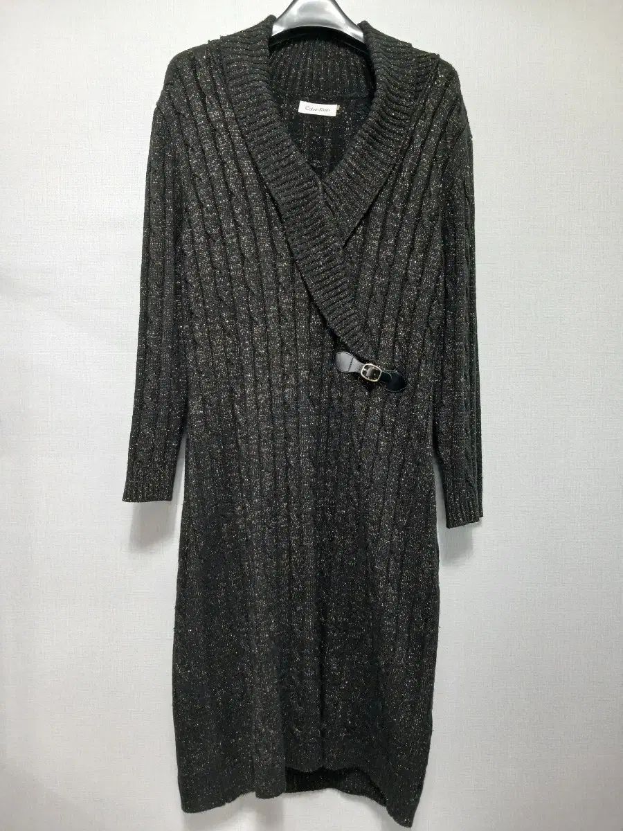 Calvin Klein カルバン・クライン ニット ロング ONE PIECE ブラック