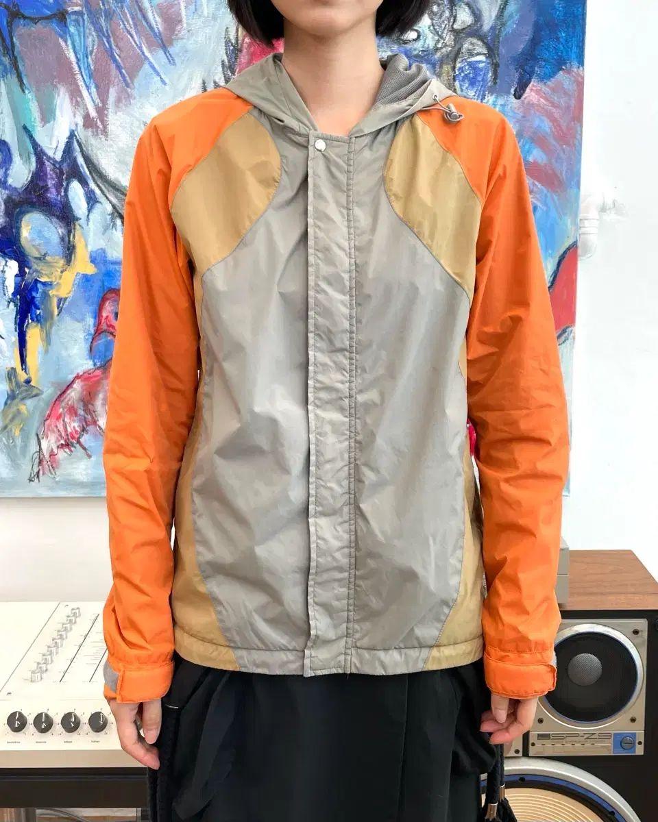 S コム・デ・ギャルソン シャツ ナイロン フード ジャケット