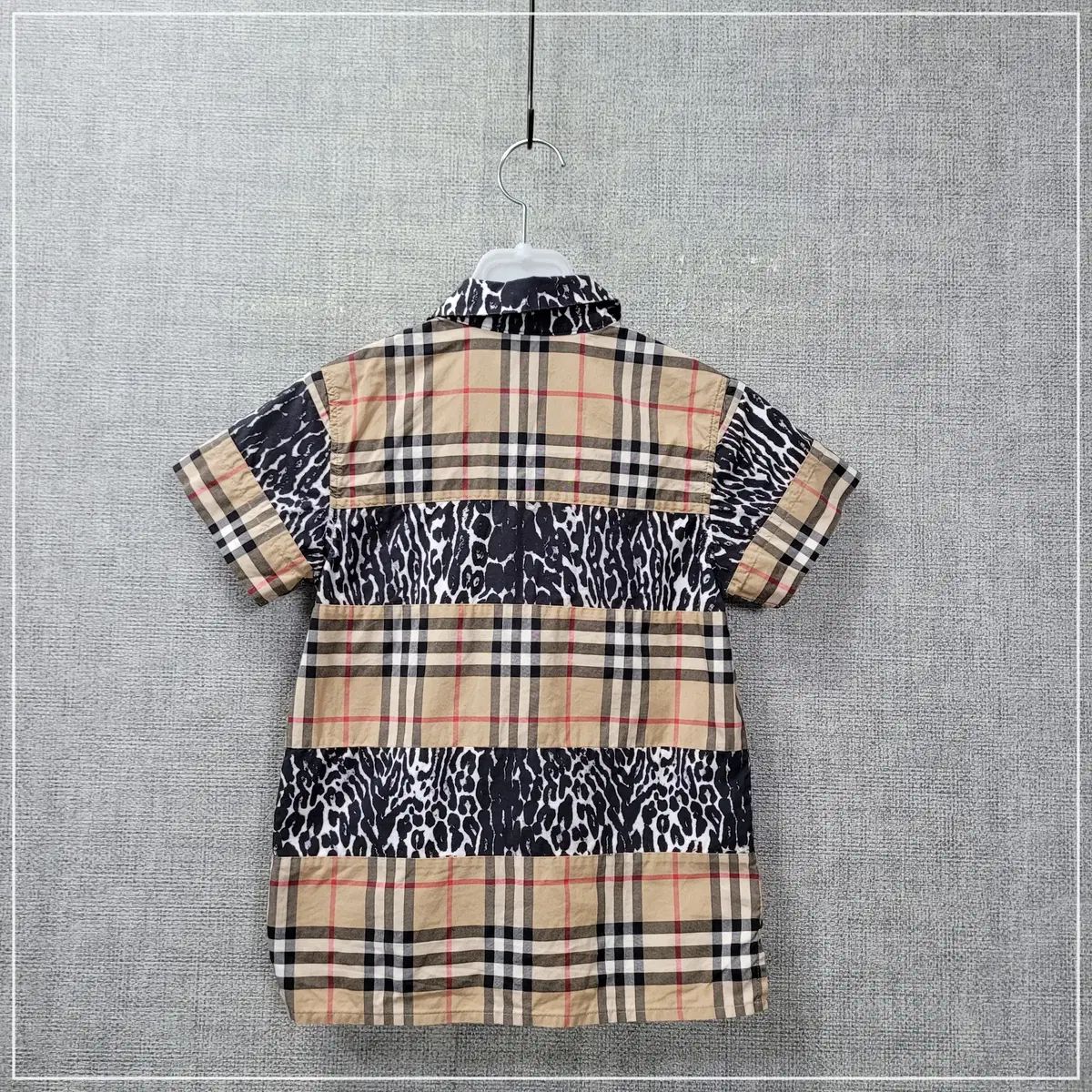 送料無料】1352 バーバリー チェック半袖シャツ 6Y | Tシャツ