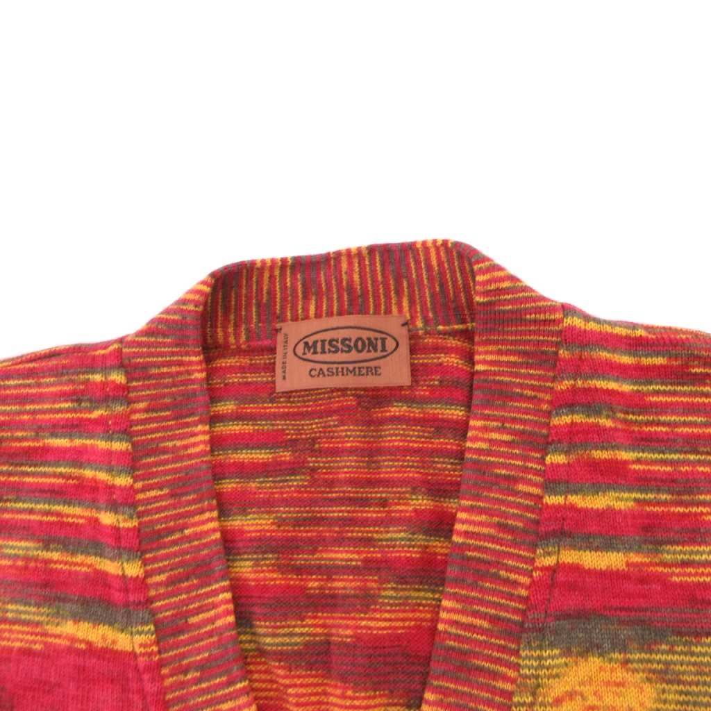 ミッソーニ MISSONI 美品 カーディガン カシシルニット セーター