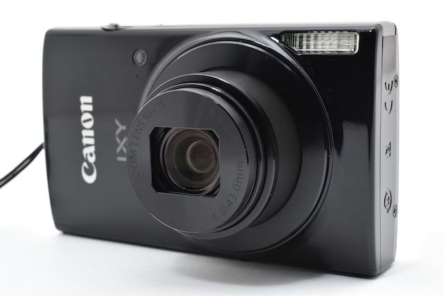 美品＞ Canon デジタルカメラ IXY 190 ブラック 光学10倍ズーム