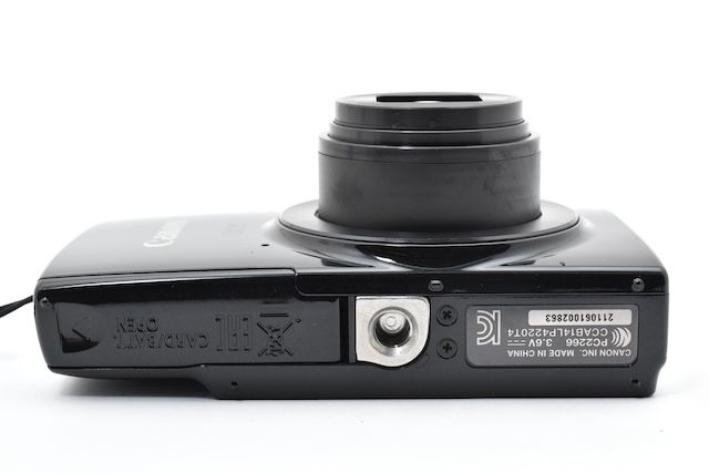 美品＞ Canon デジタルカメラ IXY 190 ブラック 光学10倍ズーム