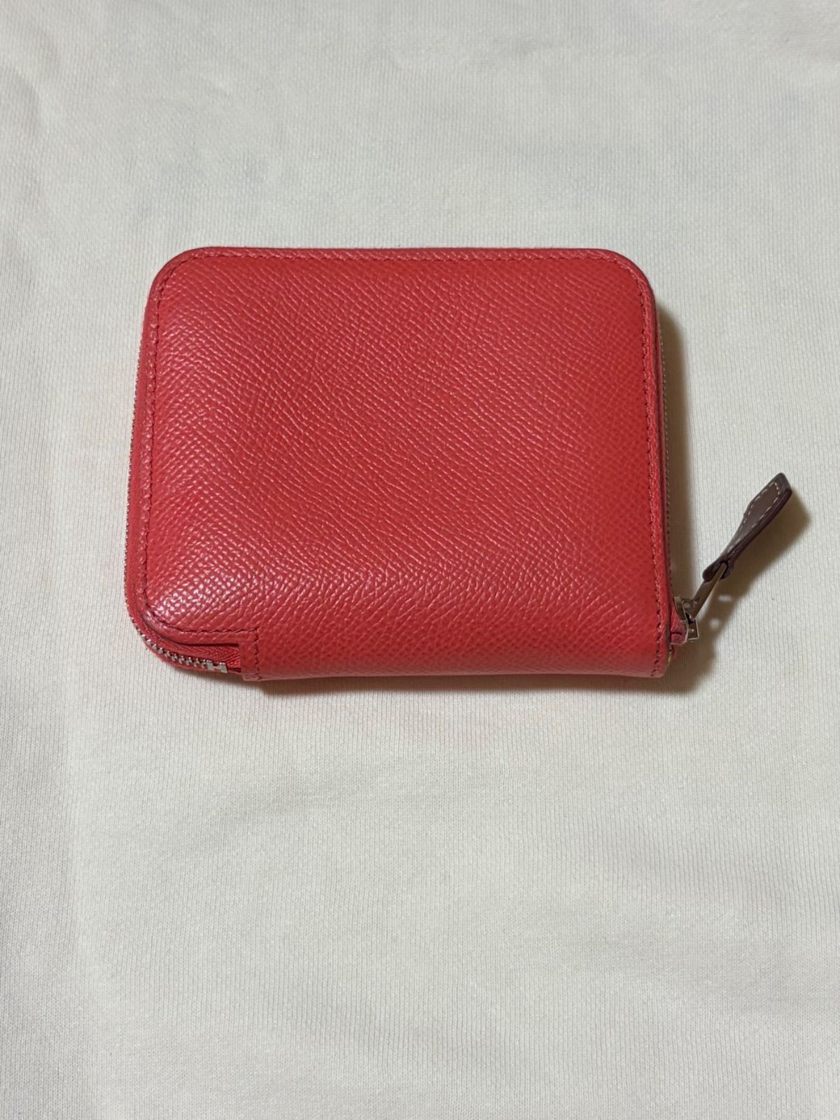 エルメス アザップコンパクトミニ レザー ピンク 財布 シルクライン コインケース
