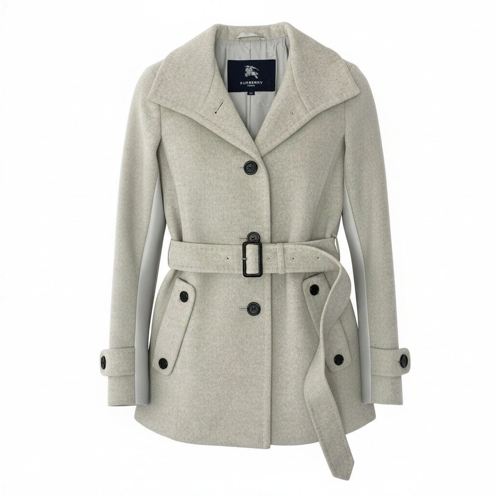 23e7 BURBERRY LONDON バーバリー ステンカラーコート ミドル丈