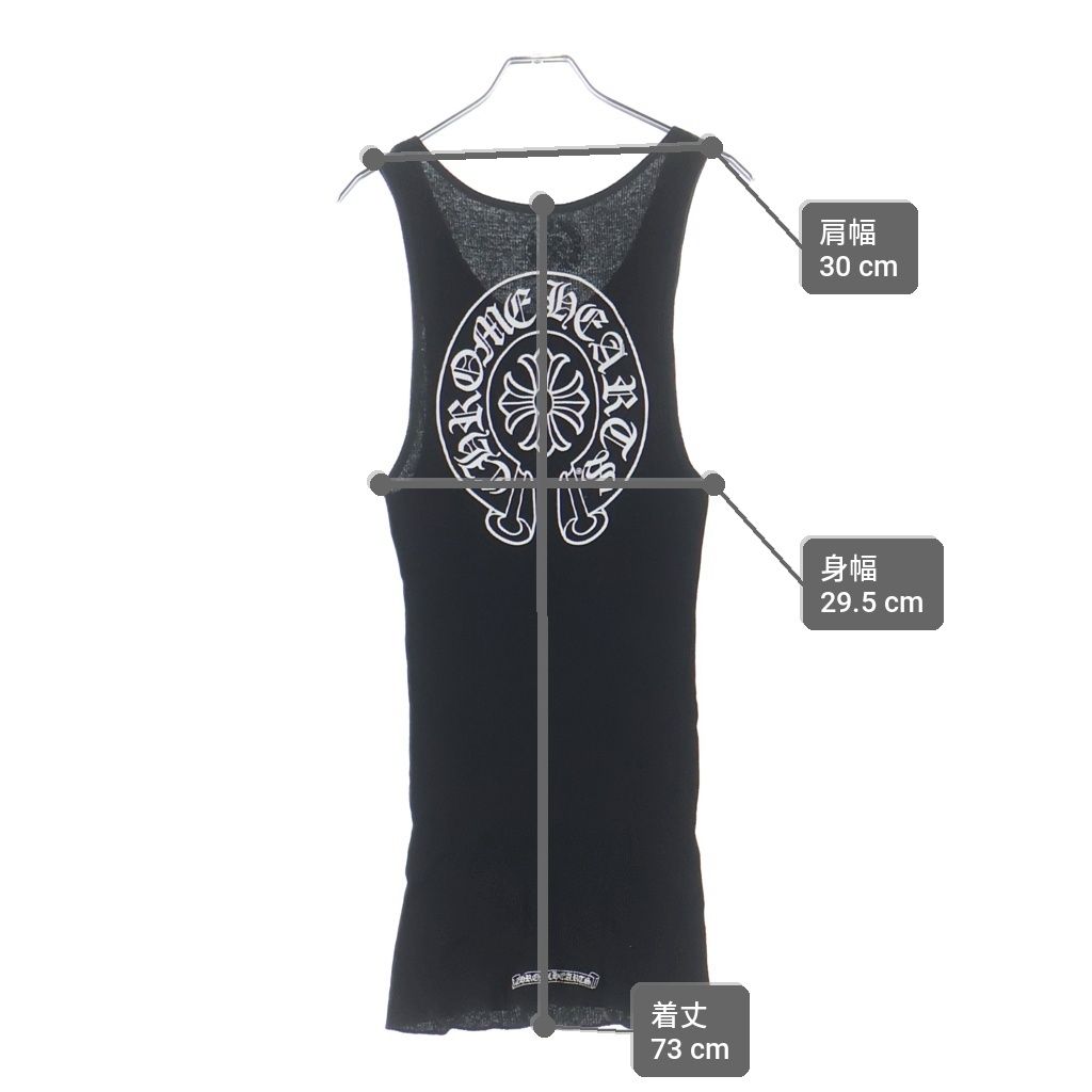 CHROME HEARTS (クロムハーツ) Back Horseshoe Print Tank Top バック