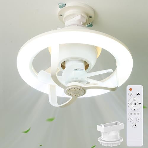 【2026小型・首振り・大光量】ONRIU シーリングファンライト 扇風機 36W 4000lm E26 天井ライト LED 150W相当 サーキュレーター 省エネ 無段階調光調色 3階段風量調整 8畳 簡単取り付け 工事不要 天井照明【リモ 33cef09a