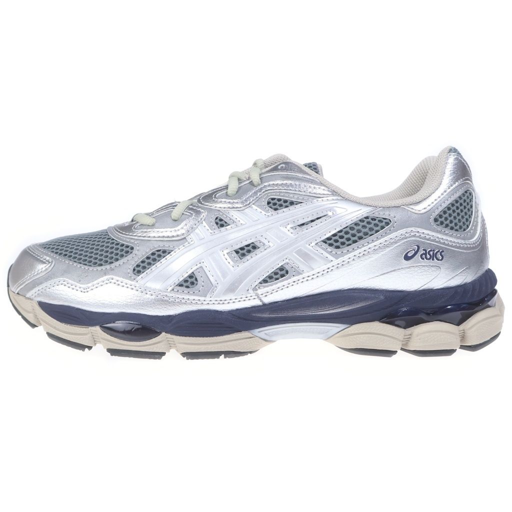 ASICS (アシックス) GEL-NYC ゲル ニューヨークシティ ローカットスニーカー シルバー/ネイビー US11/28.5cm 1203A581-020