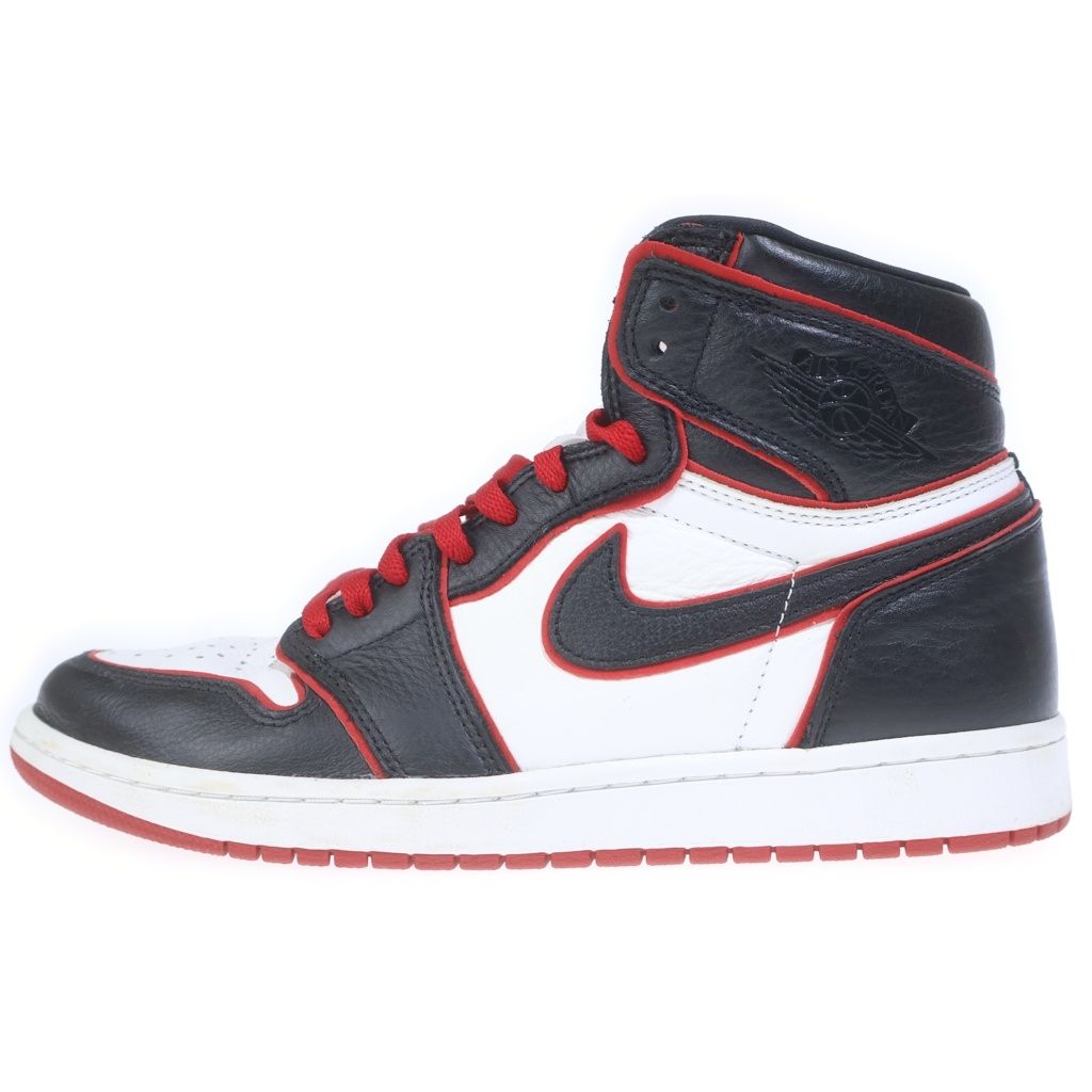 NIKE (ナイキ) AIR JORDAN1 HIGH OG BLOOD LINE エアジョーダン1 ハイカットスニーカー ブラッドライン ブラック/レッド US10/28cm 555088-062