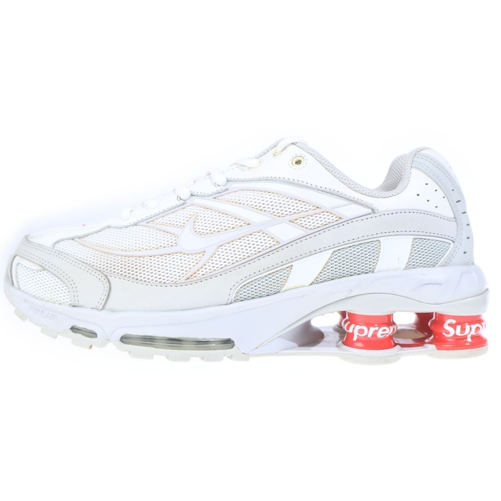 NIKE (ナイキ) ×SUPREME SHOX RIDE 2 シュプリーム ショックス ライド ローカットスニーカー ホワイト US10.5/28.5cm DN1615-100