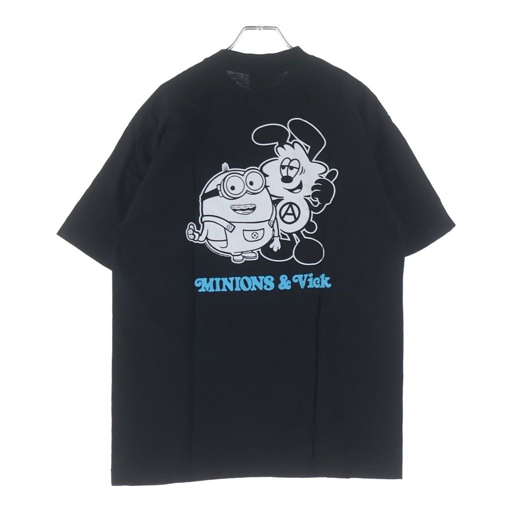 WASTED YOUTH (ウェイステッドユース) ×MINIONS VERDY VICK BOX SET ミニオンズ ヴェルディ ヴィック ボックス セット ロゴプリント クルーネック 半袖Tシャツ カットソー ブラック