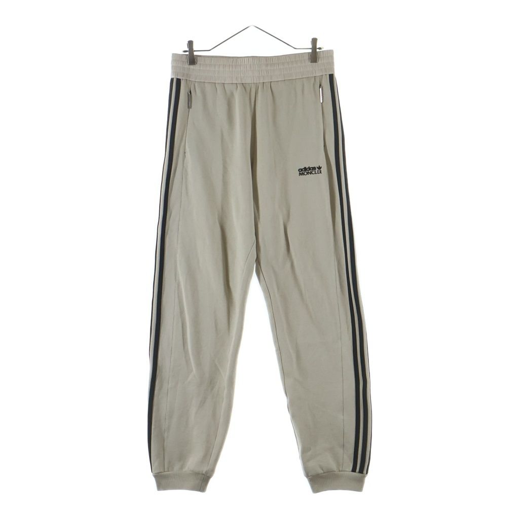 MONCLER (モンクレール) ×adidas JERSEY BOTTOMS サイドライン トラックパンツ ベージュ I209S8H00005 M2292
