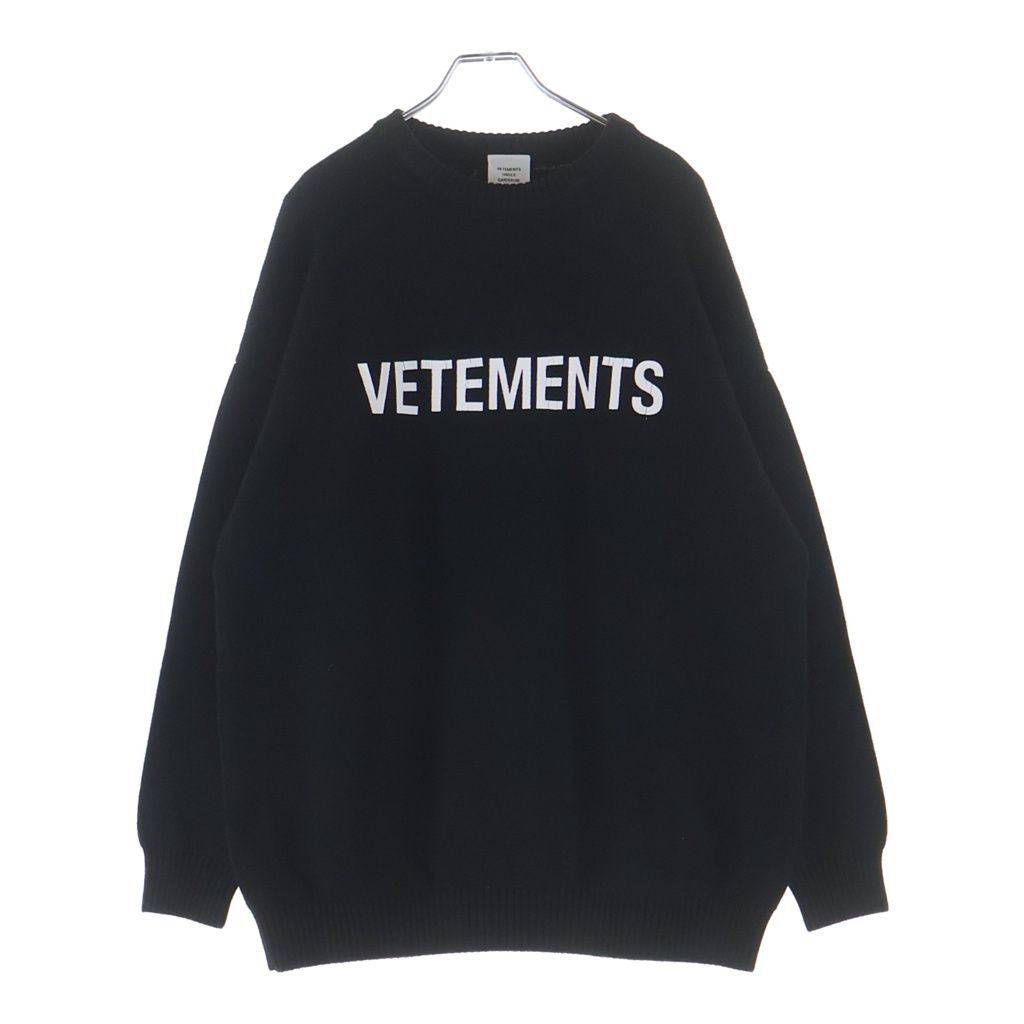 VETEMENTS (ヴェトモン) 21AW FRONT LOGO KNIT フロントロゴ ニット クルーネックセーター UA52KN720B